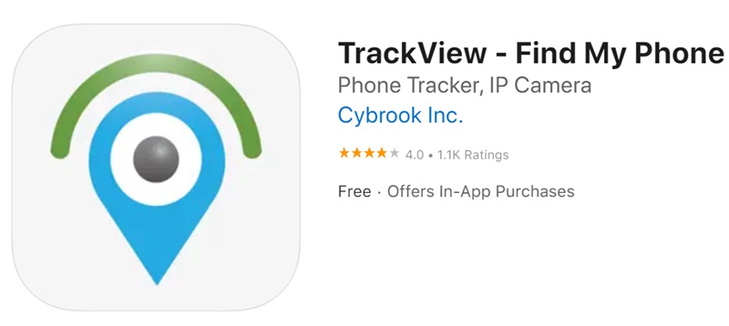 TrackView giúp biết được vị trí của người khác và hỗ trợ tìm iPhone thất lạc