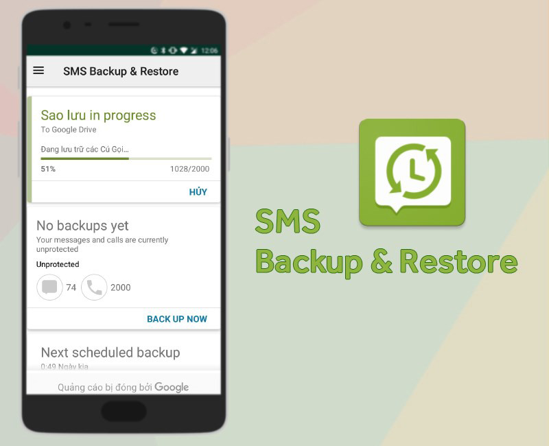 Ứng dụng SMS Back UP